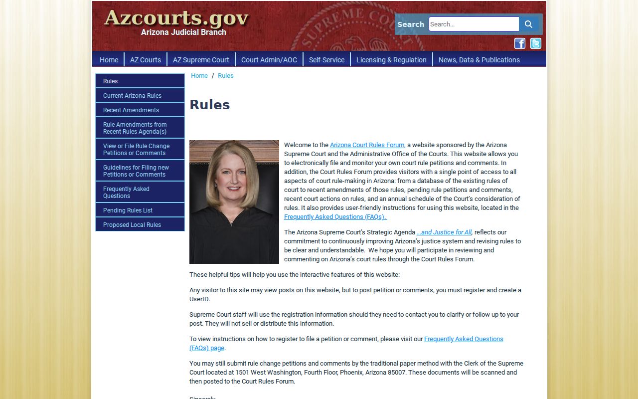 Arizona court rules information affecting public access to Navajo County criminal dockets